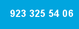 923 325 54 06 923 325 54 06